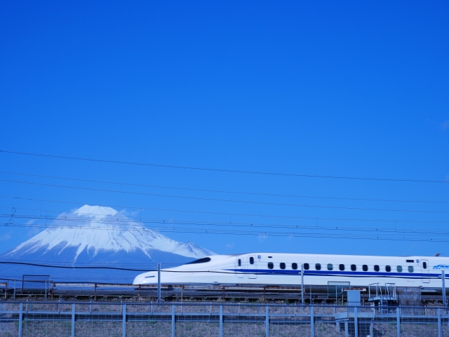富士山と新幹線