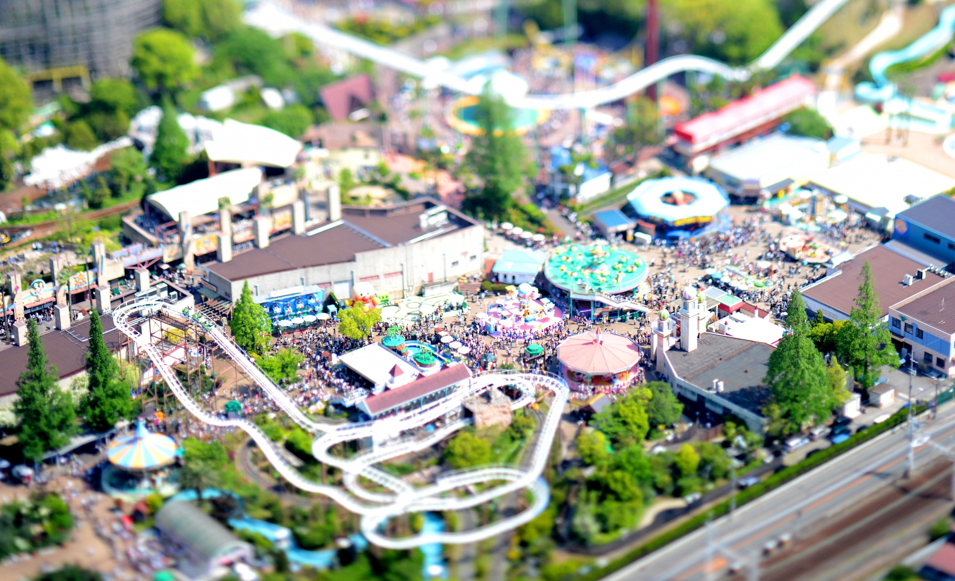 遊園地のミニチュア